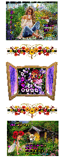 SONNTAG   AM FENSTER und HALLO und BILDtext