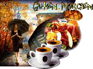 COLLAGE  Brunch Lady Regenschirm