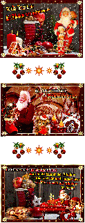 6  DEZEMER   COLLAGE  NIKOLAUSSTIEFEL   SANTAS HOME und BILDtexte