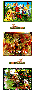 DONNERSTAG    COLLAGE   EICHHOERNCHEN   ZWERG   und HALLO  und BILDtext