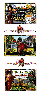 0   COLLAGE   STRAMPE  und HALLO und BILDtext