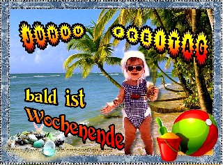 FREITAG    AM STRAND   BABY   COLLAGE