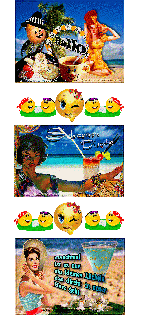 DIENSTAG   COLLAGE AM STRAND und HALLO und BILDtext