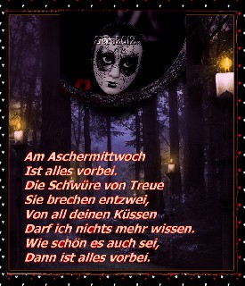 ASCHERMITTWOCH ist ALLES  VORBEI