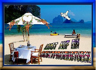 AM  STRAND   COLLAGE  SEKTFRUEHSTUECK