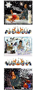 COLLAGE   CAT SCHNEE und GUMO und BILDtext