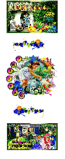 FREITAG   BLUMENRAD   GIRL   COLLAGE  und HALLO und BILDtext