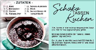 SCHOKO   TASSEN   KUCHEN