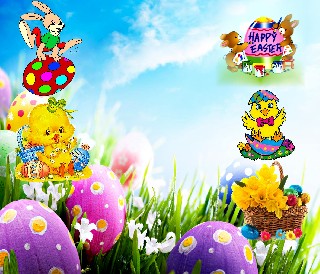 FANTASY    EASTER HINTERGRUND