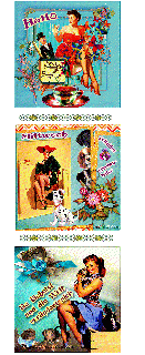 MITTWOCH   COLLAGE PINUP und HALLO und BILDtext