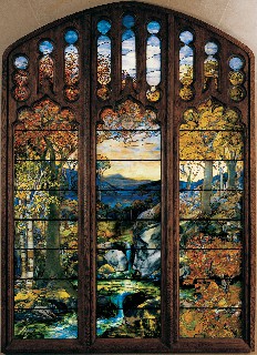 louis tiffanys autumn landscape picture
