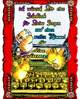 AN  SCHREIBMASCHINE    ICH WUENSCH DIR EINE SCHUBLADE