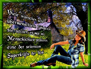 COLLAGE  COWGIRL   MENSCHLICHKEIT ÜBEN
