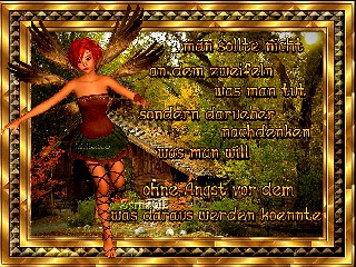 ELFE    MAN SOLLTE NICHT  ZWEIFELN