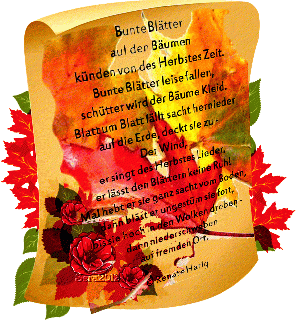 Bunte Blätter auf den Bäumen