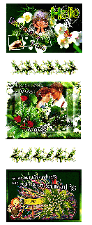 MONTAG     COLLAGE   SCHOENEN 1  MAI  und HALLO und BILDtext