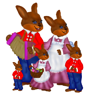 hasenfamilie bastelfienchen  1