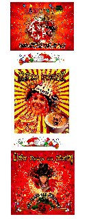 ROSENMONTAG   COLLAGE   FASCHINGSGARDE und GUMO und BILDtext