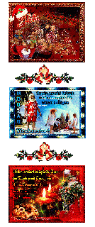 COLLAGE   SANTA   AM MEER   2 und HALLO und BILDtext