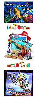 DIENSTAG   COLLAGE  LIEGESTUHL  und HALLO und BILDtext