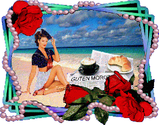 AM STRAND PINUP ZEITUNG