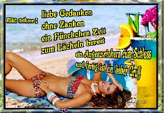 0     AM STRAND  COLLAGE   LIEBE GEDANKEN