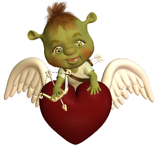 Shrek Toon Baby Engelherz bille