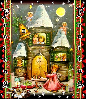FREITAG  ADVENTSKALENDER  ENGELEIN  KIRCHTURM