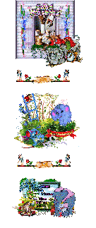 COLLAGE   ANIMALS  GARTEN und GUMO und BILDtext