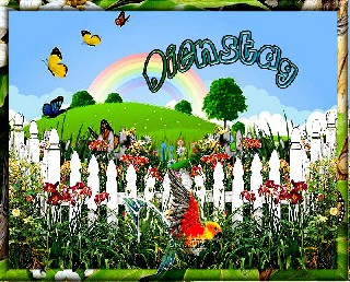 1 DIENSTAG  COLLAGE GARTENZAUN