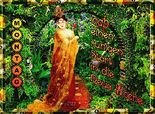 COLLAGE  CHINESISCHER GARTEN  2  MONTAG