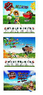 SONNTAG   COLLAGE  GRILLEN  und HALLO und BILDtext