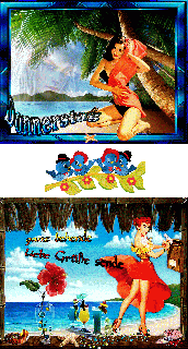 DONNERSTAG  am  Strand PINUP und BILDtext