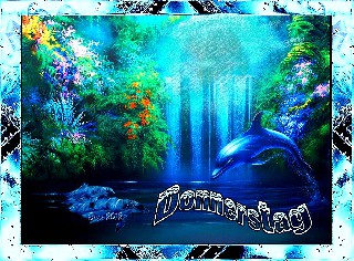DONNERSTAG   DELFINE  AM  WASSERFALL