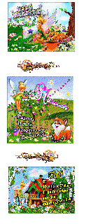 MITTWOCH   COLLAGE TINKERBELLund GUMO und BILDtext