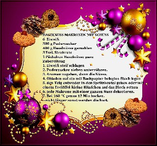 HASELNUSSMAKRONEN MIT SCHUSS