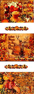COLLAGE   HIRSCH HERBST und HALLO und BILDtext