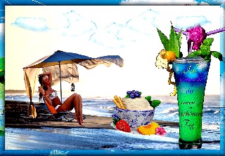 AM STRAND  SCHÖNEN  TAG