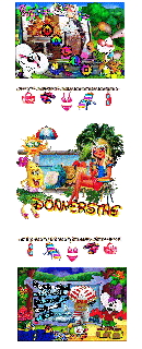 DONNERSTAG   AM STRAND   COLLAGE1 und HALLO und BILDtext