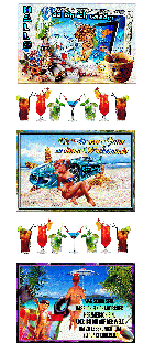 AM  STRAND    AUTO  BIKINIGIRL und HALLO und BILDtext