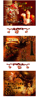 FREITAG   BLAETTER COLLAGE und HALLO und BILDtext