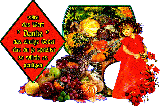 ERNTEDANK  das Wort  DANKE