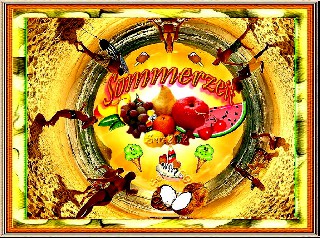 COLLAGE   FRÜCHTE  SOMMERZEIT