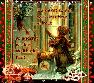 CHILD  AN HAUSTÜRE  du siehst soviel was dein Herz erfreut