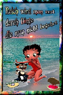 BETTY  BOOP AM STRAND   REICH WIRD MAN ERST