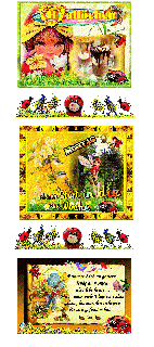 MONTAG     BIRDS   COLLAGE und HALLO und BILDtext