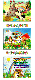 FREITAG    CARTOON KOBOLD und HALLO und BILDtext