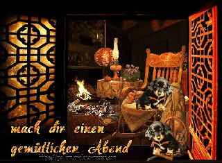 1  am  FEUER COLLAGE  gemuetlich