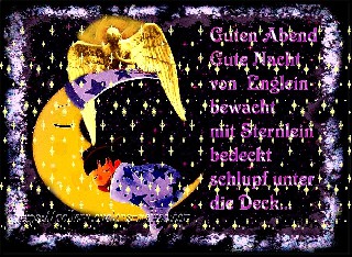COLLAGE    ENGEL   MOND  GUTEN ABEND   GUT NACHT