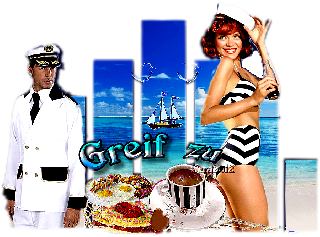 SAILINGGIRL und SCHIFFSKAPITAEN